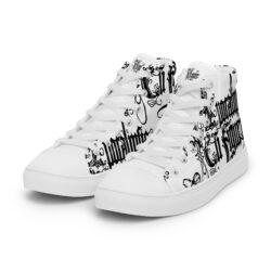 Men’s high top canvas shoes