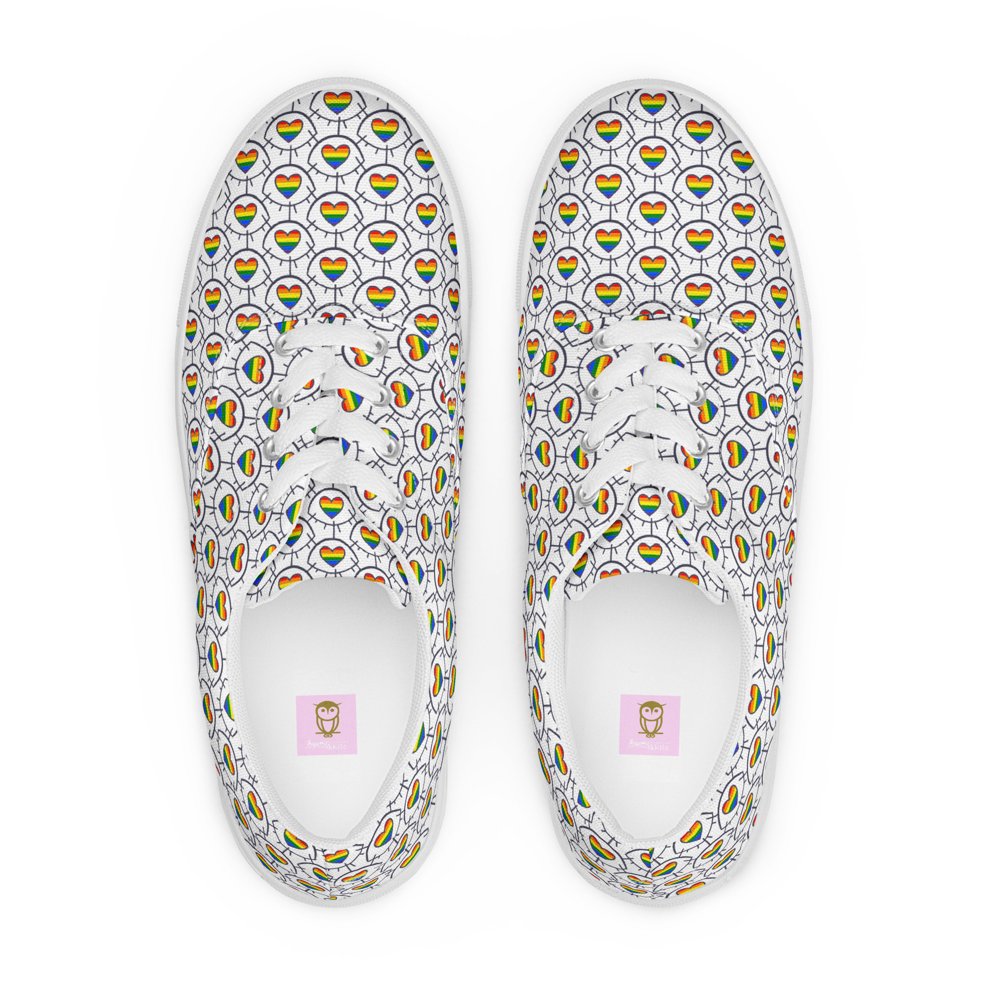 Women’s lace-up canvas shoes - Image 1