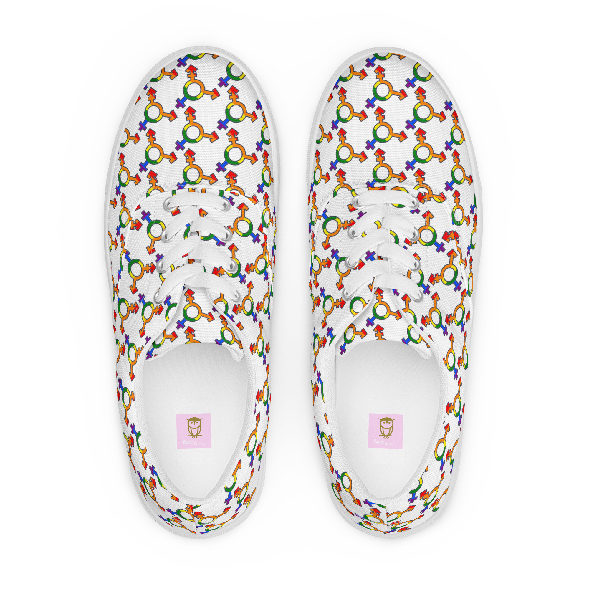 Women’s lace-up canvas shoes - Image 1