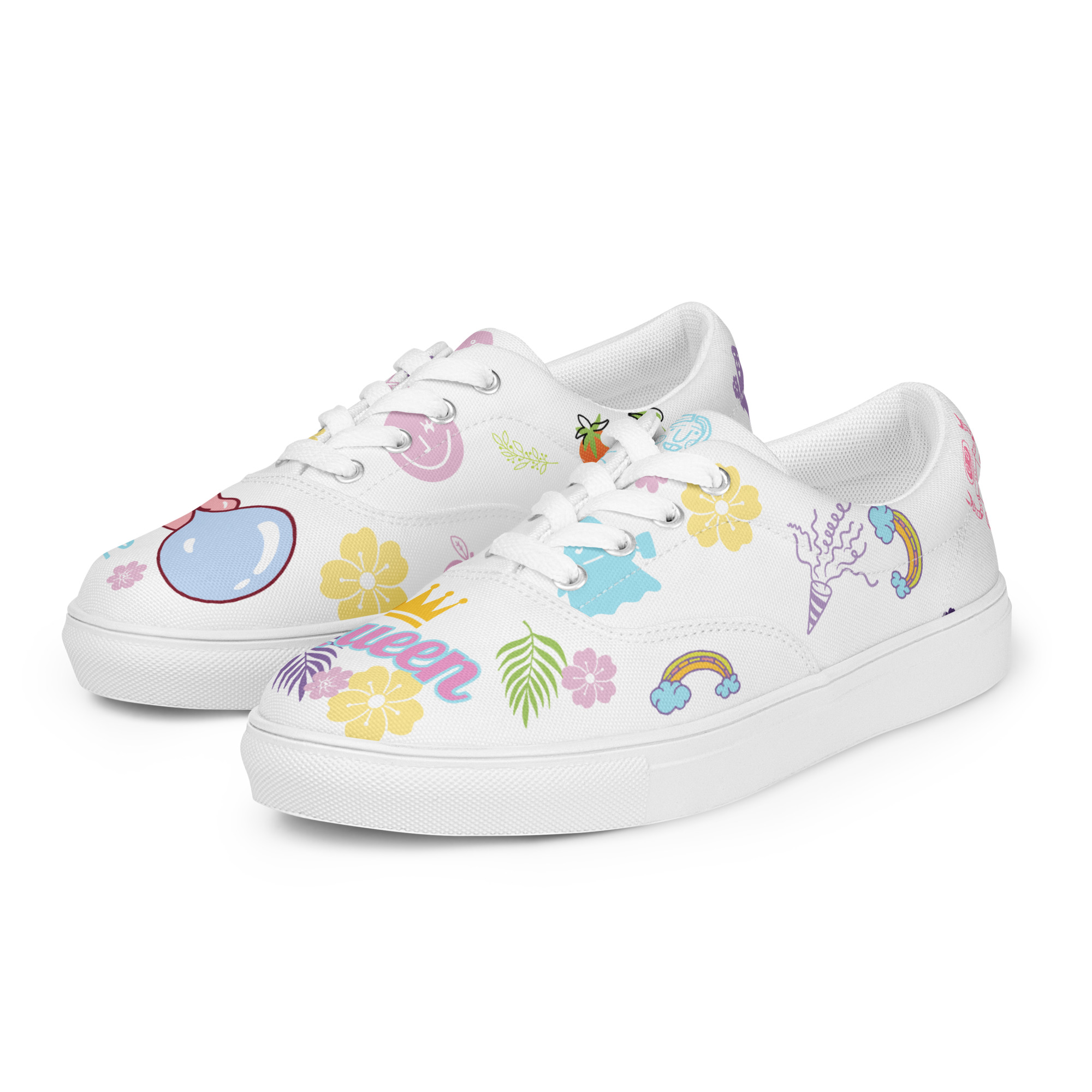 Women’s lace-up canvas shoes - Image 3